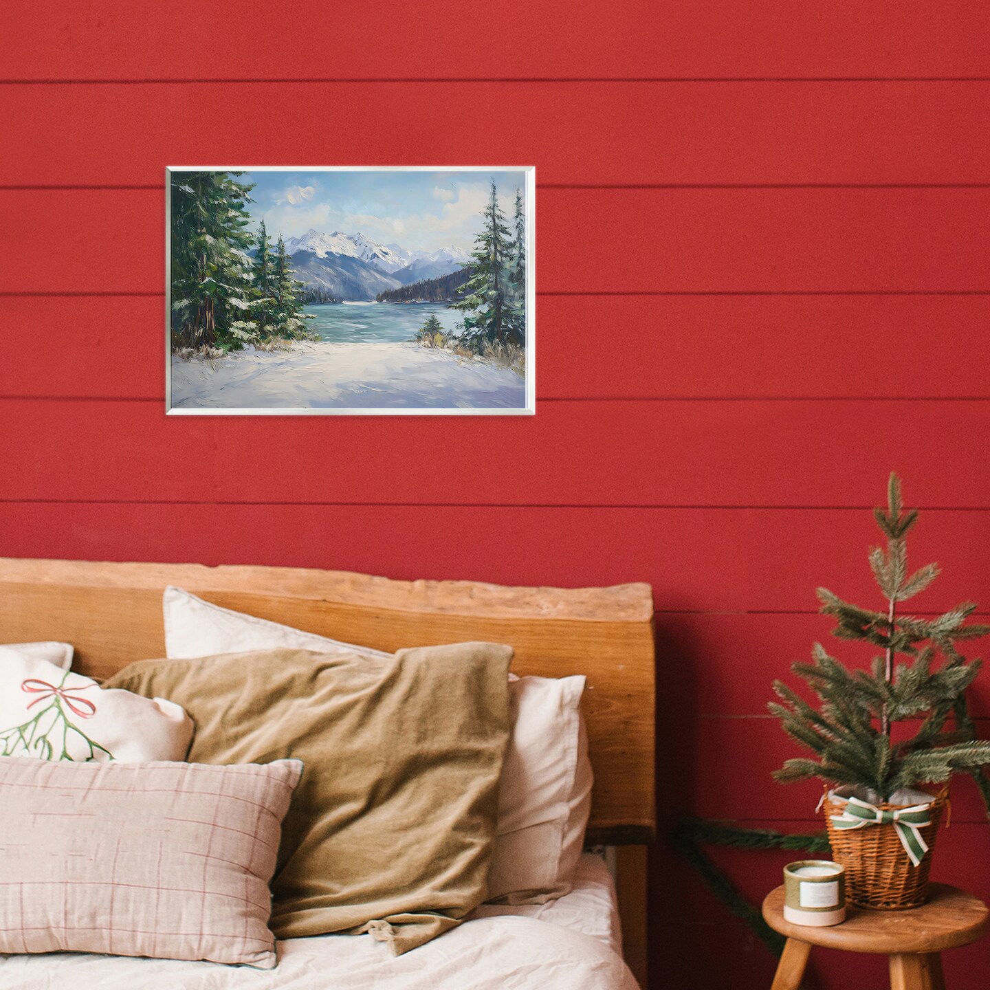 Stupell Industries Frozen Winter Lake Wall Plaque, design by Petal Prints Design