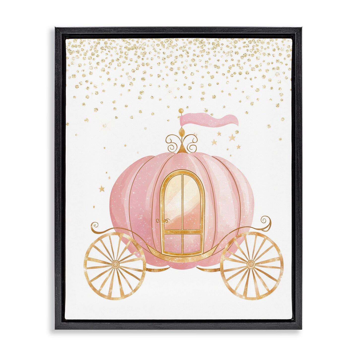 Stupell Industries Princess Dreams Carriage Floating Frame, design by Christine Simpson Art