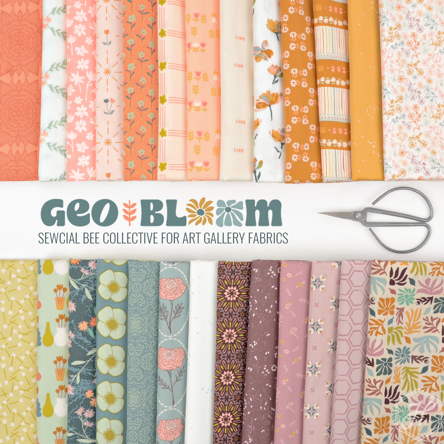 GeoBloom 10" Square Pack (Layer Cake) by Art Gallery (10W-SBC-GB)