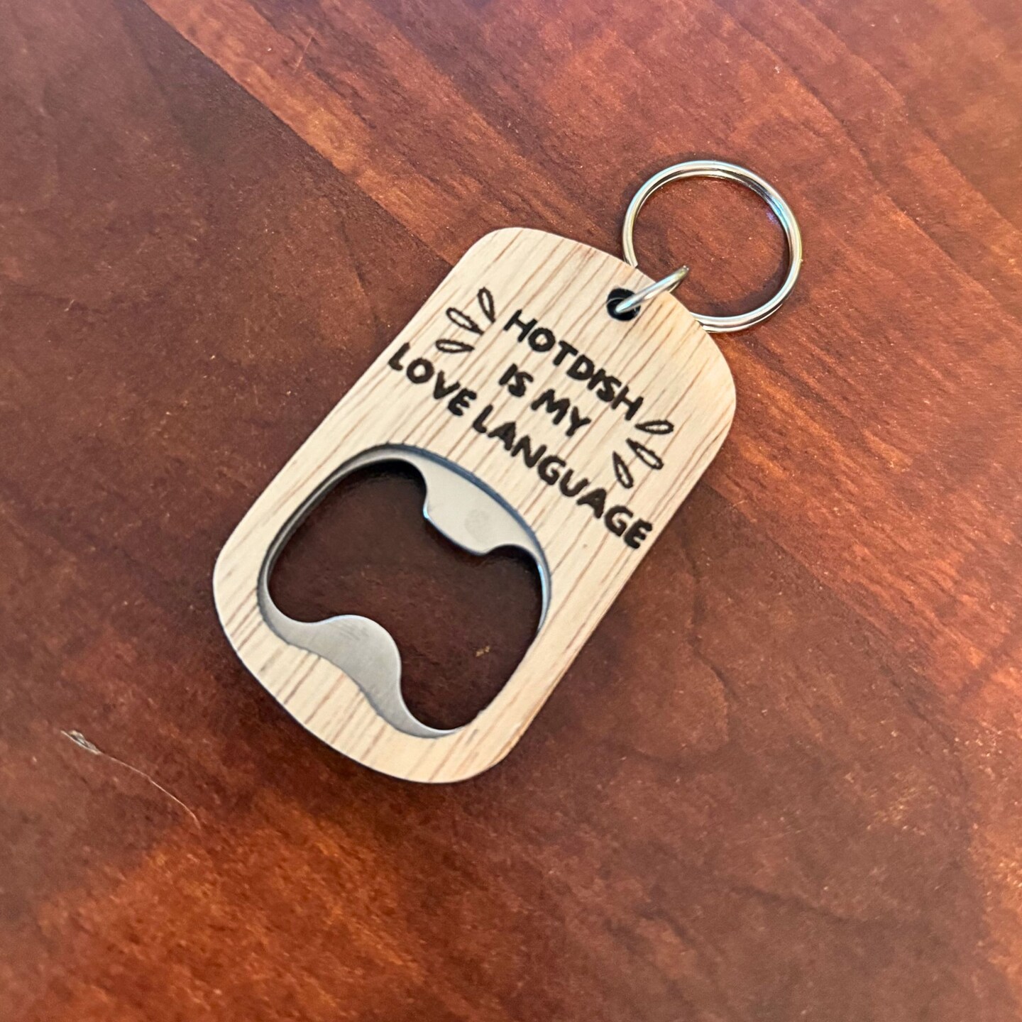 Funny Engraved Wood Keychains