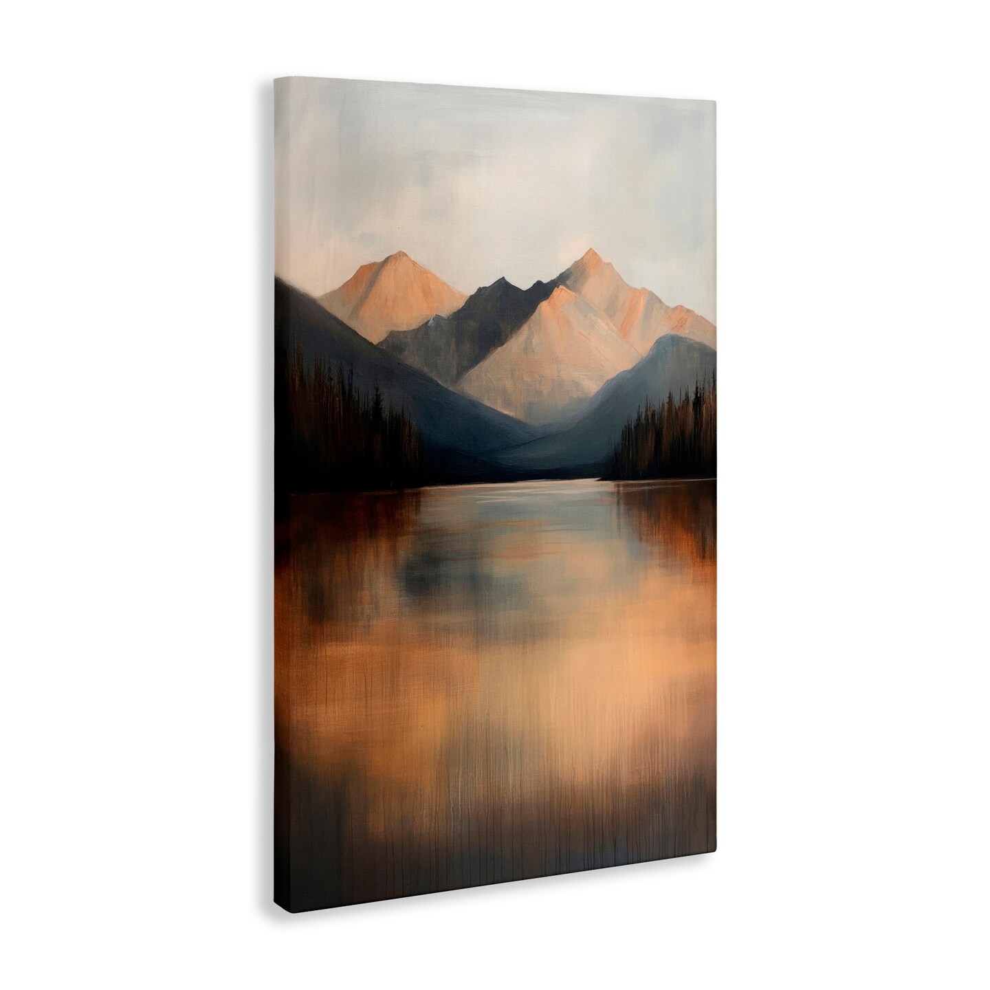 Stupell Industries Terracotta Reflection Moody Landscape Canvas, design by Petal Prints Design