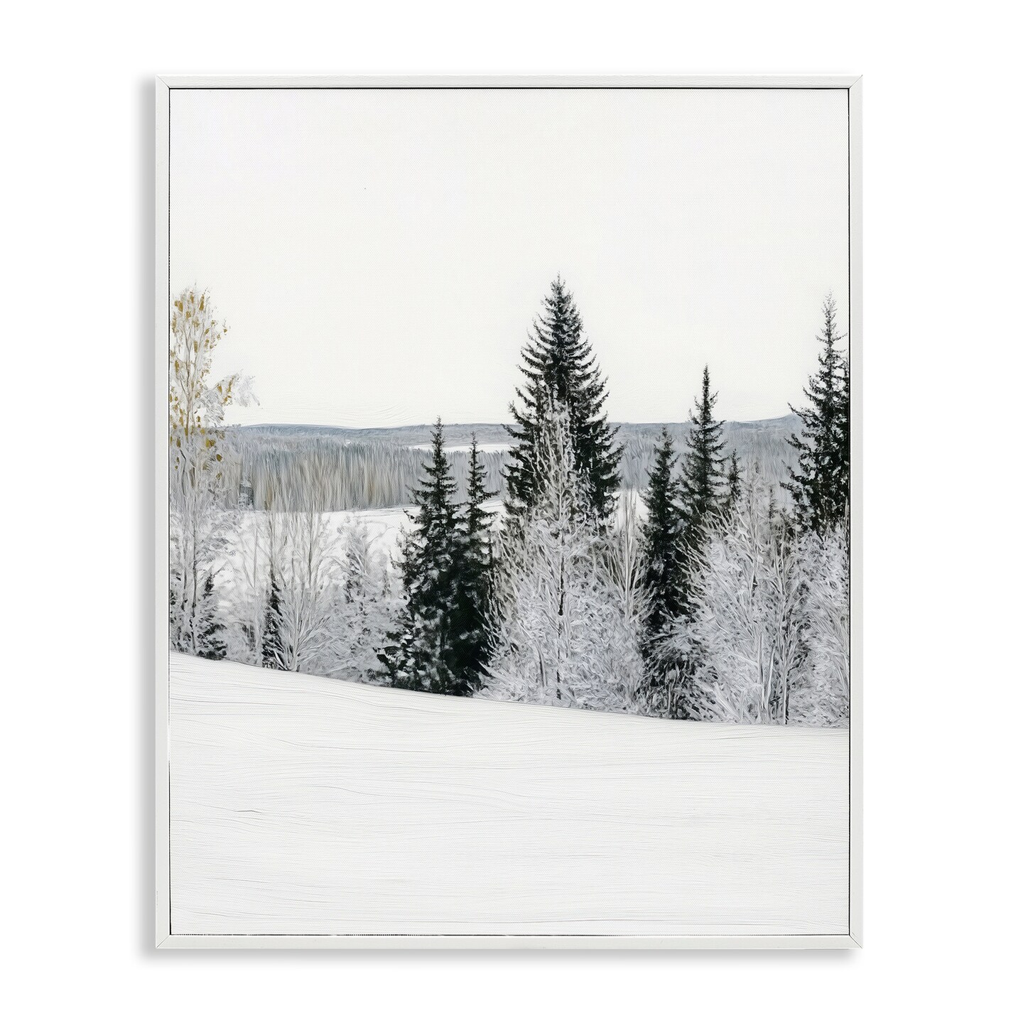 Stupell Industries Snowy Overlook Winter Landscape Framed Giclee, design by Arlington Prints