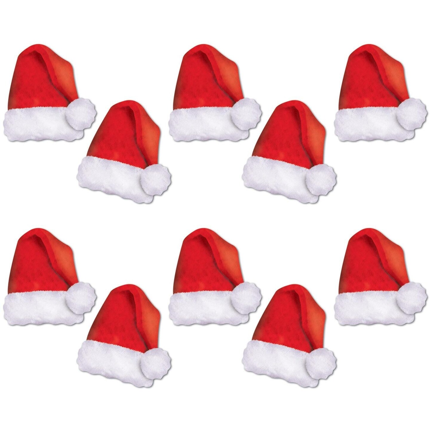 120 Pack Beistle Christmas Mini Santa Hat Cutouts