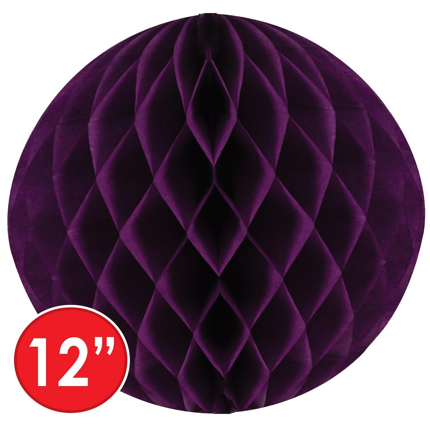 24 Pack Beistle Party Tissue Ball - purple
