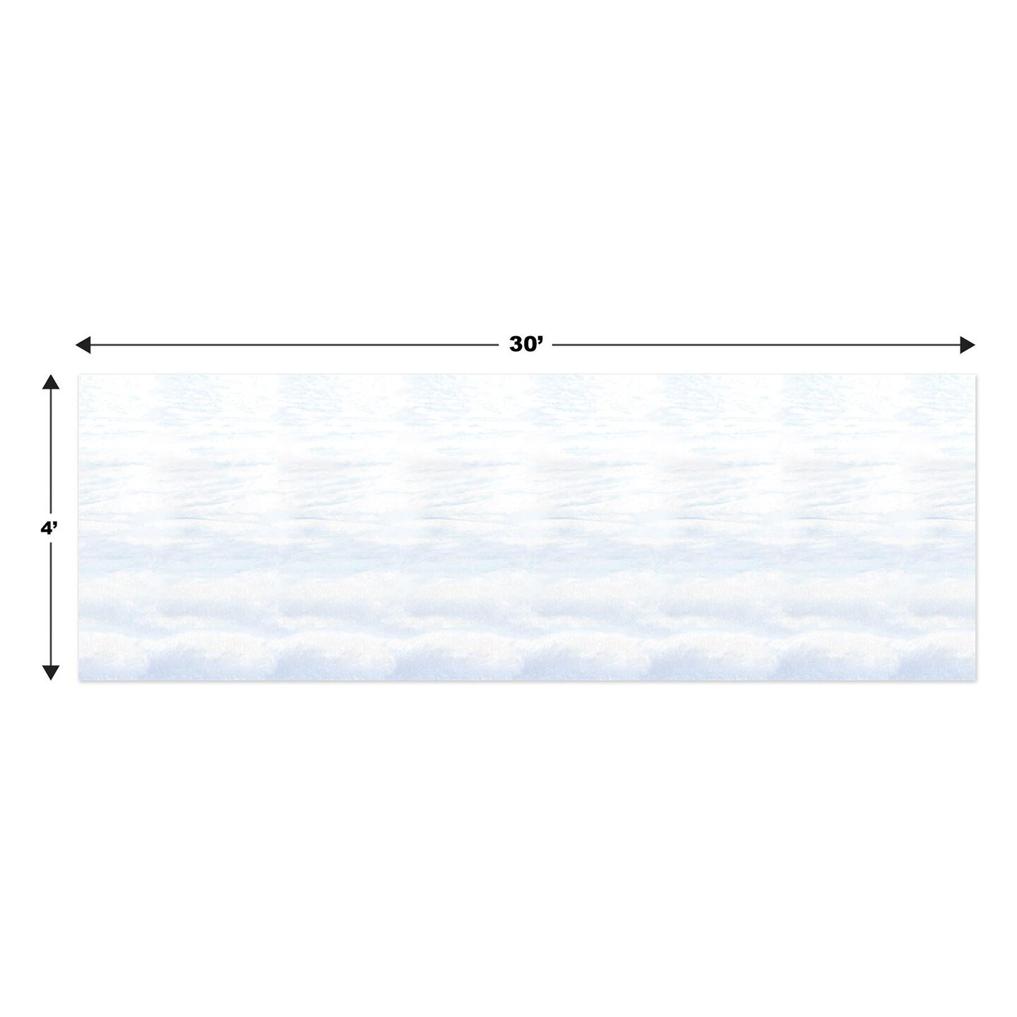 6 Pack Beistle Christmas Snowscape Backdrop