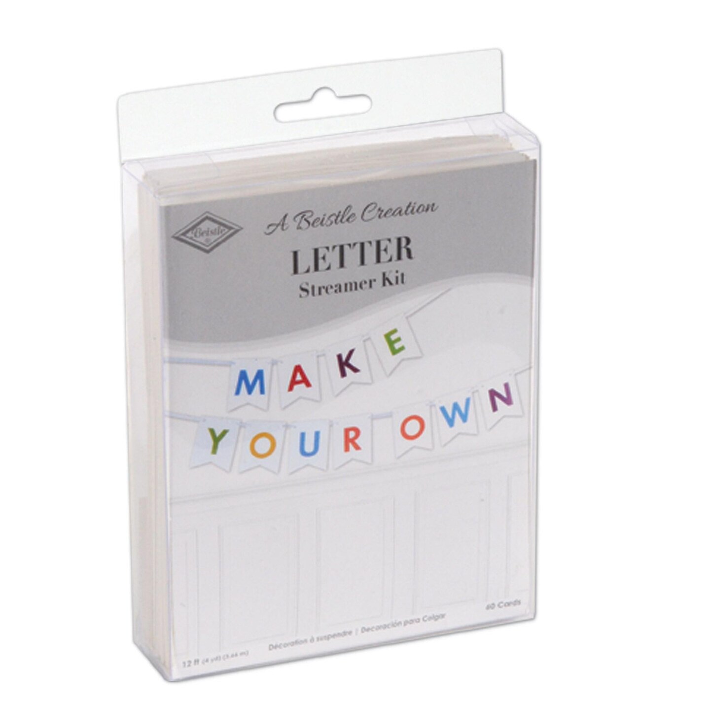 12 Pack Beistle Letter Party Streamer Kit