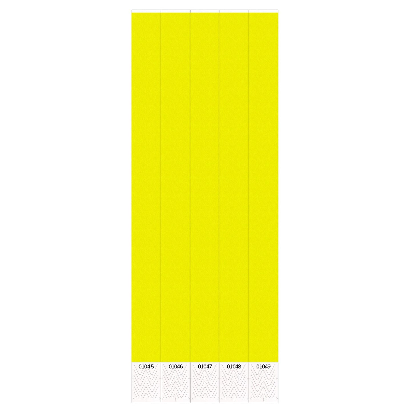 600 Pack Beistle Solid Color Yellow Party Wristbands