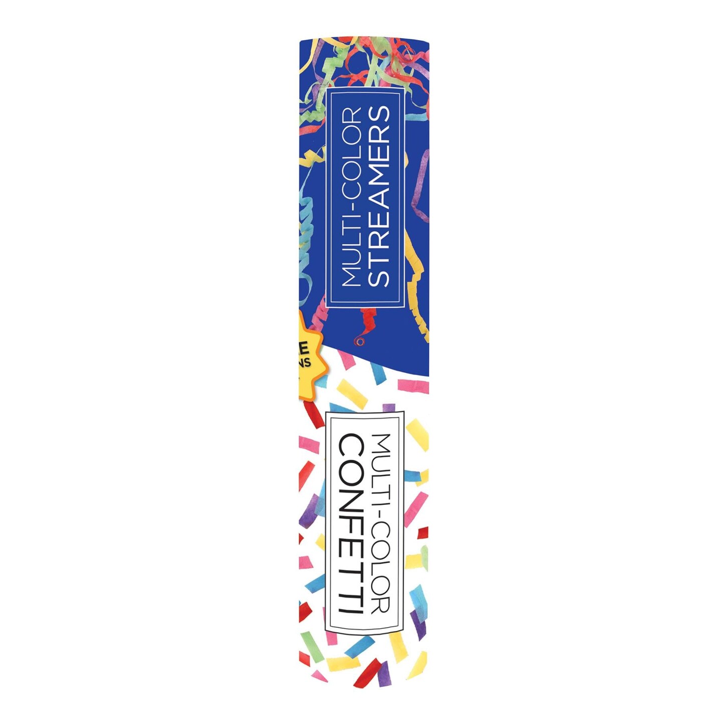 6 Pack Beistle Handheld Party Confetti &#x26; Streamer Tubes