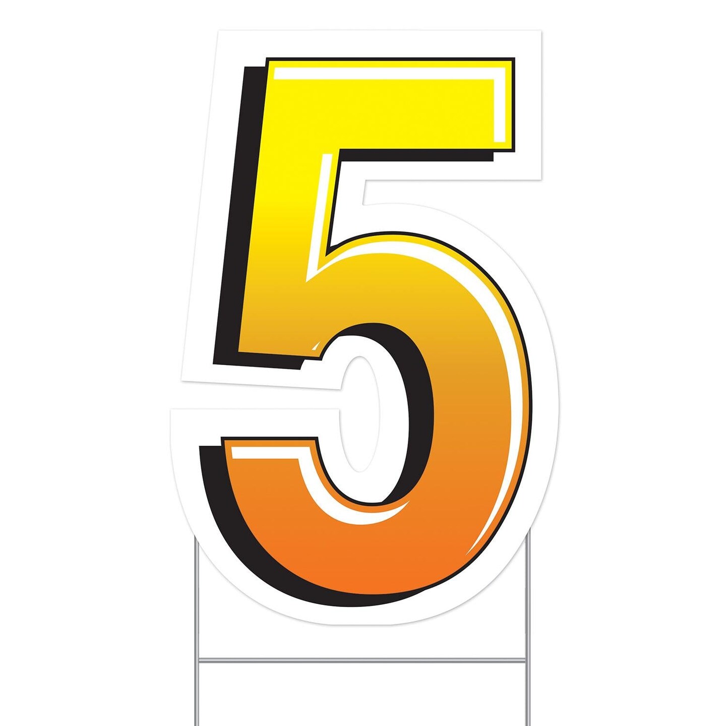 3 Pack Bulk Plastic 5 Party Yard Sign | Michaels