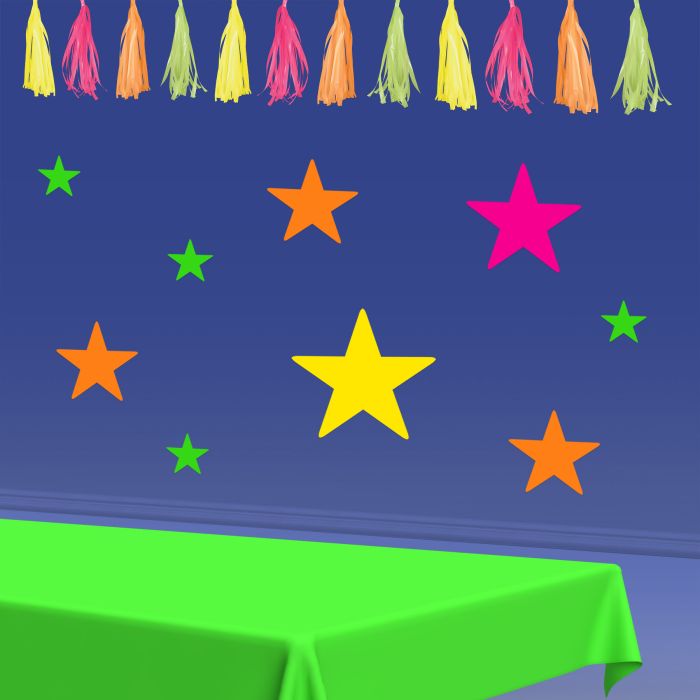 12 Pack Beistle Neon Plastic 8ft Tassel Garland