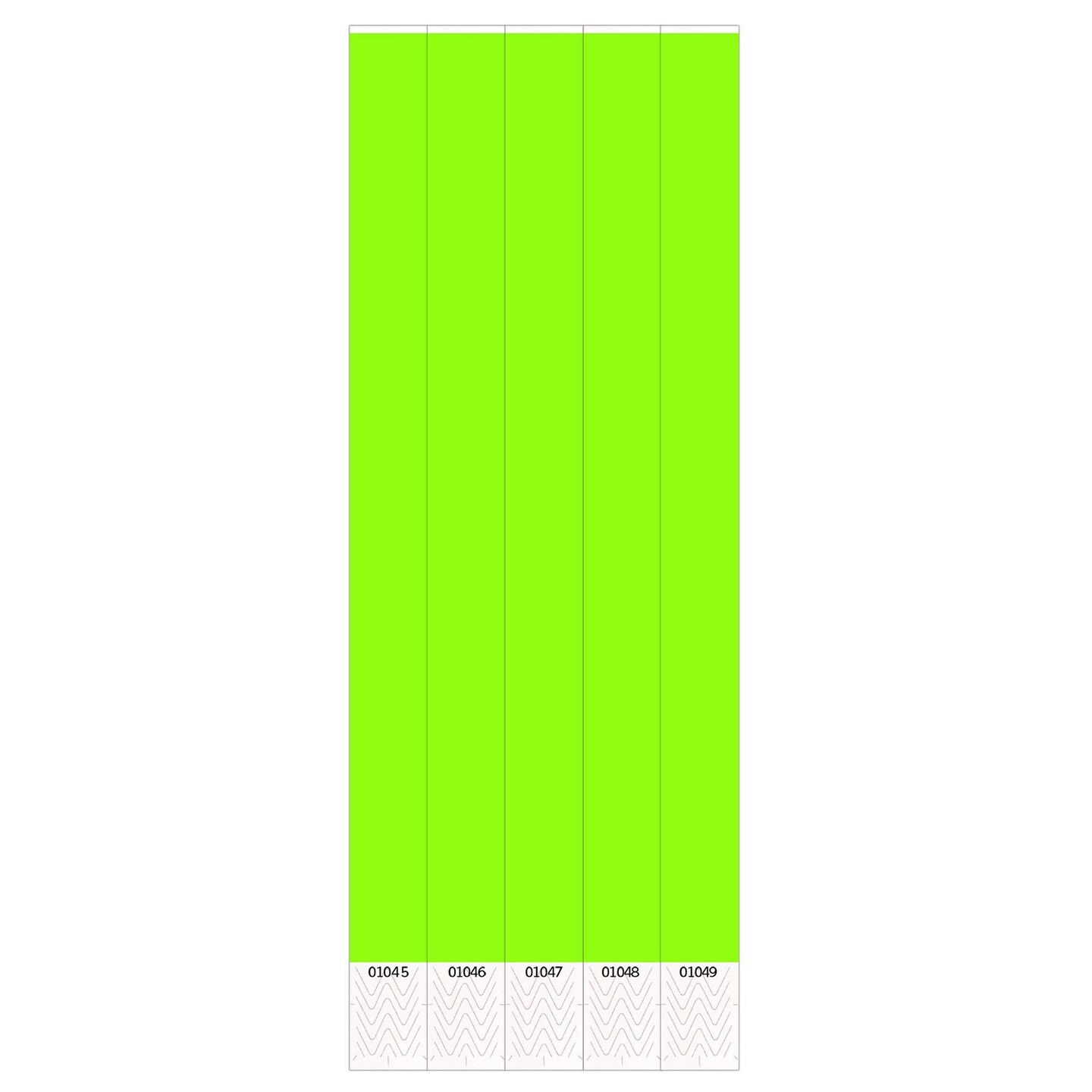 600 Pack Beistle Solid Color Neon Lime Party Wristbands