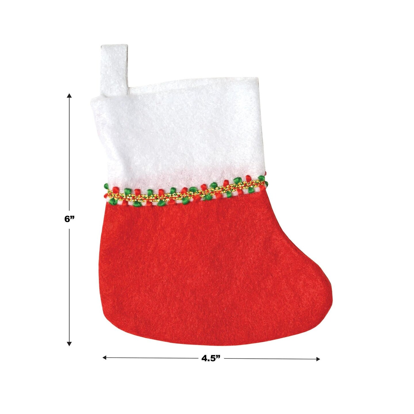 Beistle Bulk Mini Christmas Stockings - 72 Stockings