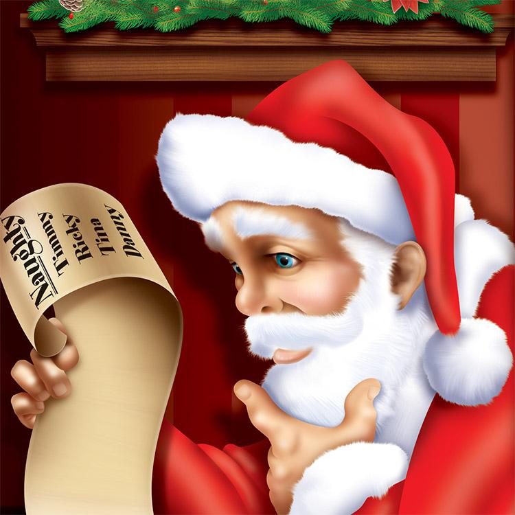 12 Pack Beistle Christmas Santa Restroom Door Cover