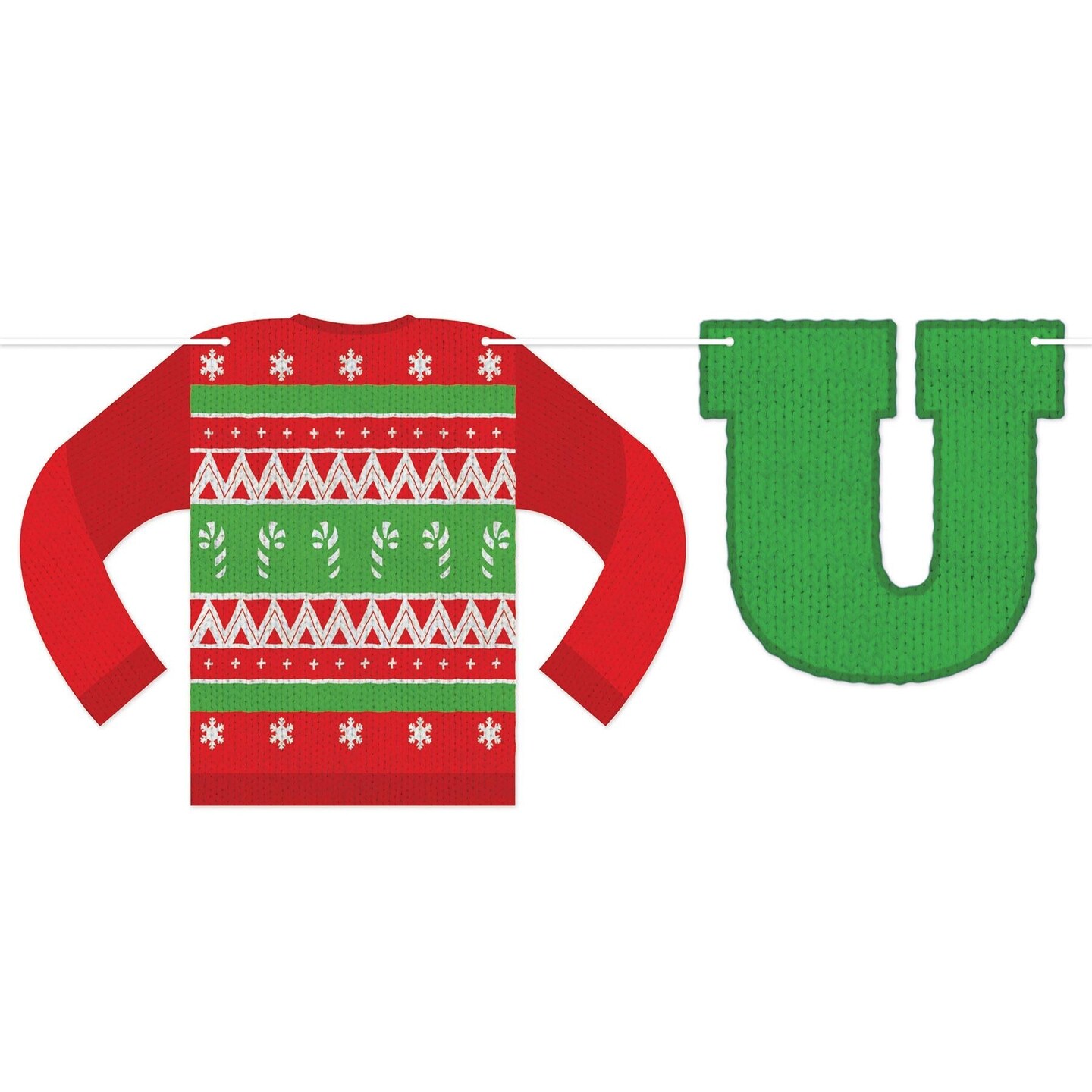 12 Pack Beistle Christmas Ugly Sweater Streamer