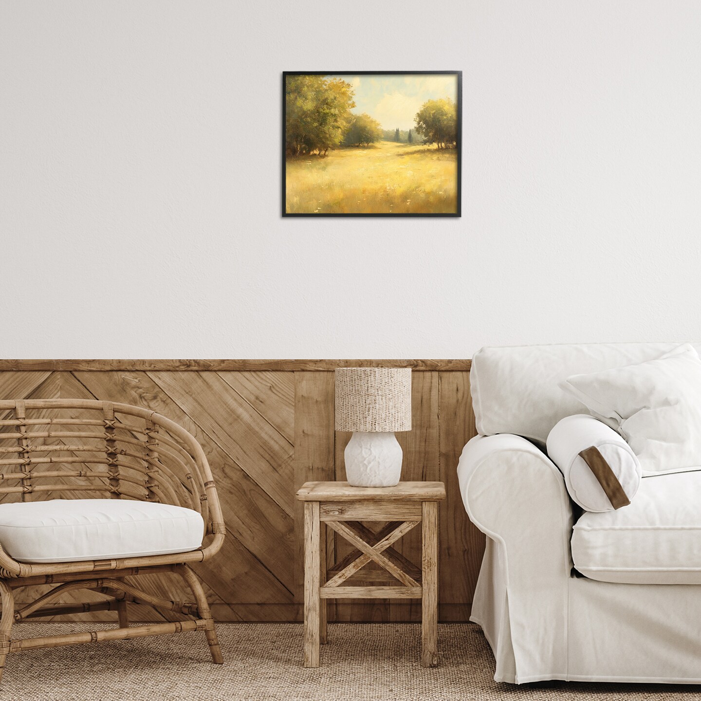 Stupell Industries Calming Countryside Nature Framed Giclee Design by Petal Prints Design