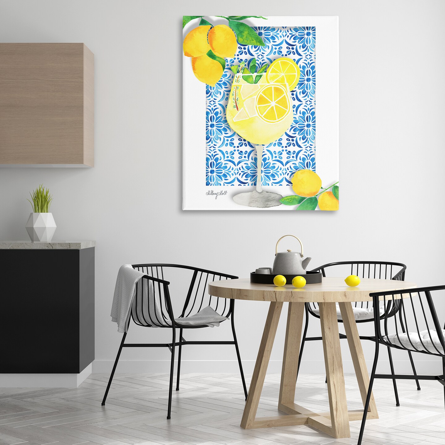 Stupell Industries Mediterranean Limoncello Drink Canvas Design by Hillary Holt