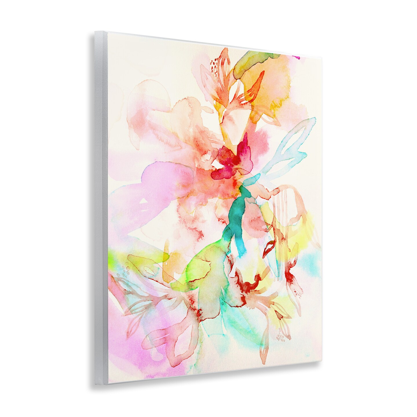 Stupell Industries Abstract Watercolor Island Flowers Wall Plaque Design by Gemma Bardot