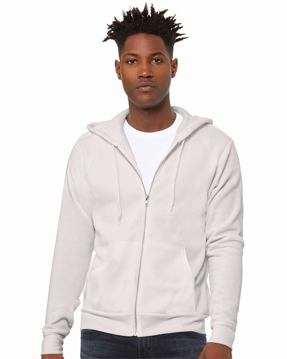 BELLA + CANVAS® Unisex Lightweight Sponge Fleece Zip-Up Hoodie