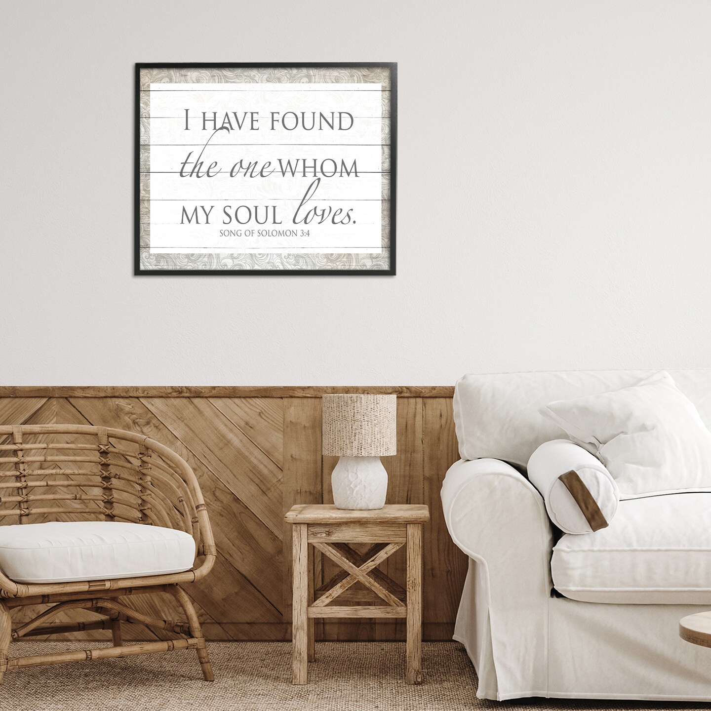 Stupell Industries The One Whom My Soul Loves Framed Giclee, design by SD Graphics Studio
