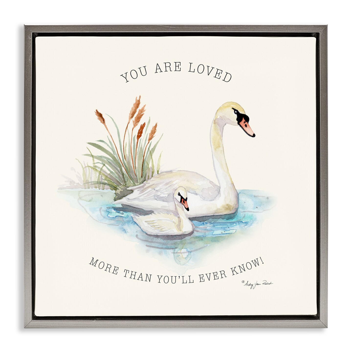 Stupell Industries More Than You Know Swans Floating Frame, design by ...