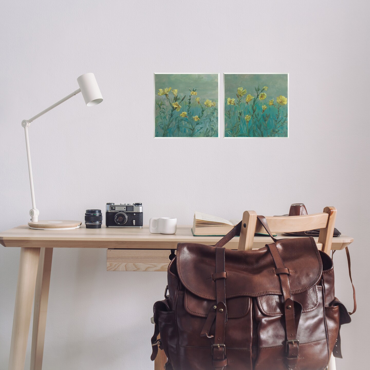 Stupell Industries Evening Primrose Flower Unfurling 2 pc Wall Plaque Art Set Design by Graham Reynolds