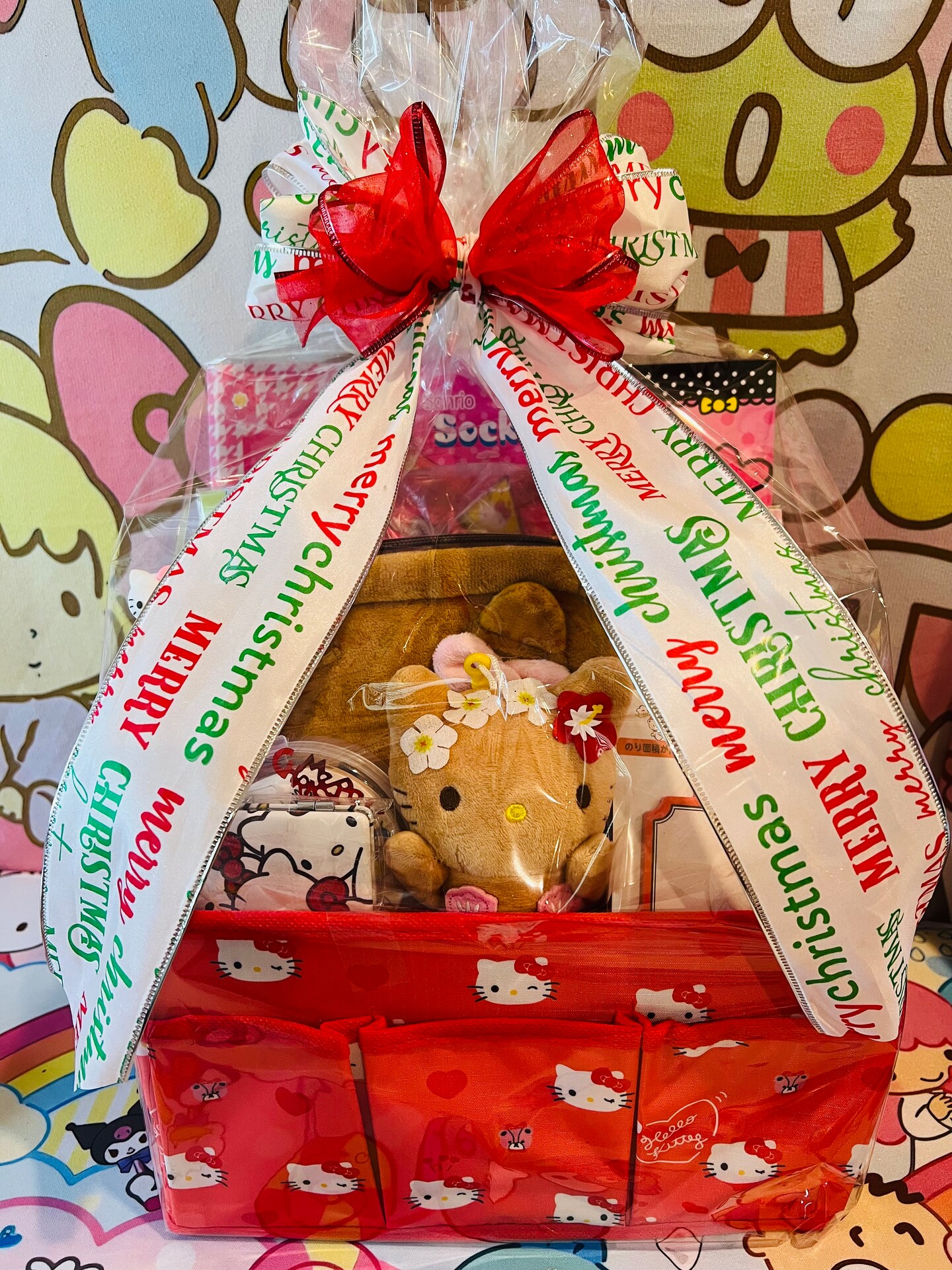 Personalized Custom Gift Basket Hello Kitty Cinnamoroll Kuromi Melody Pochacco Birthday Christmas Valentine Graduation Any Occasion product 3