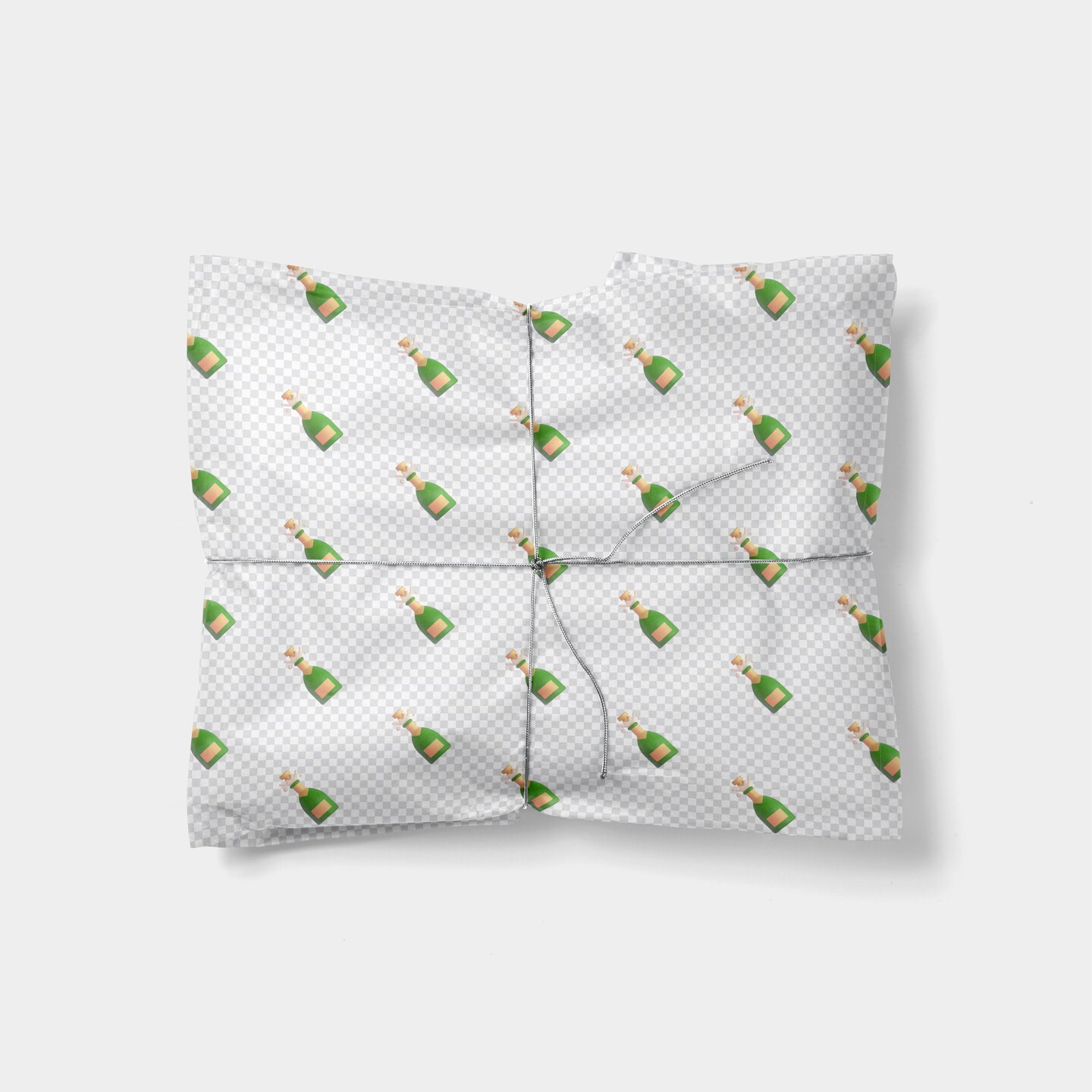 Champagne Emoji Gift Wrap