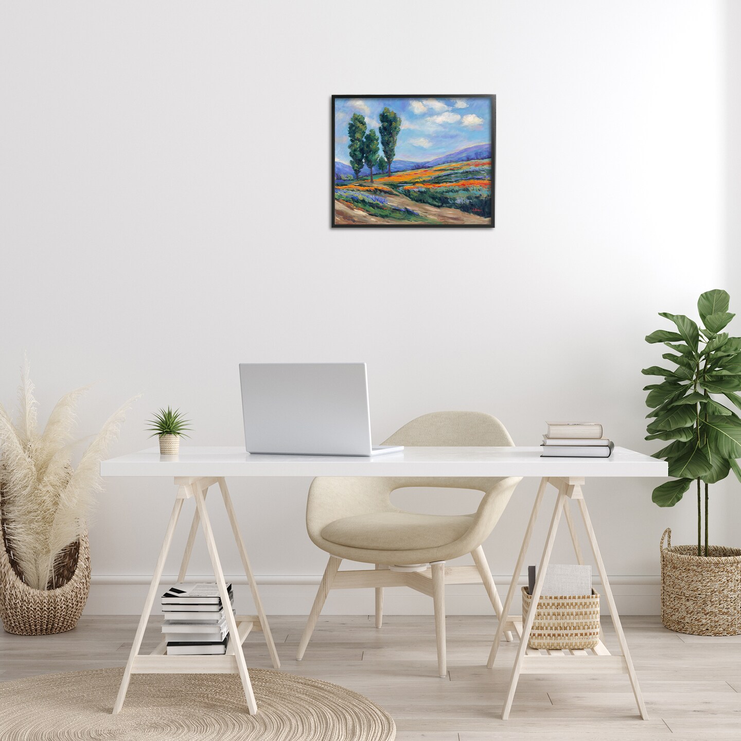 Stupell Industries Rolling Hills Traditional Landscape Framed Giclee Wall Art Design by Alexi Fine