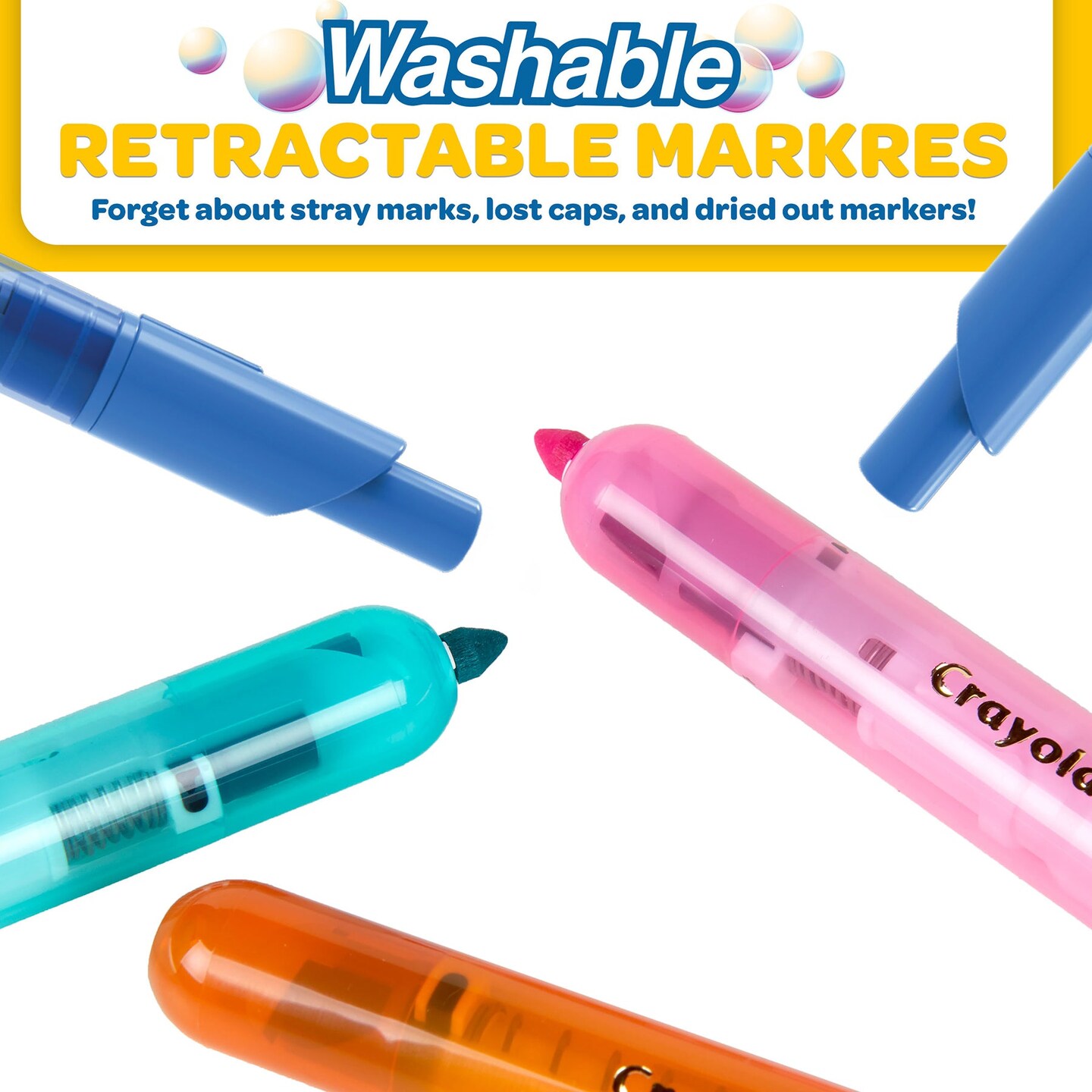 Crayola 10 Ct Washable CLICKS Retractable Markers&#x2122;