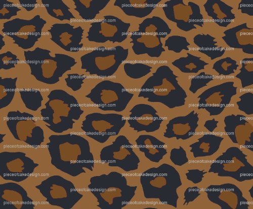 6&#x22; ~ Dark Brown Cheetah Print Birthday ~ Edible Cake/Cupcake Topper!!!