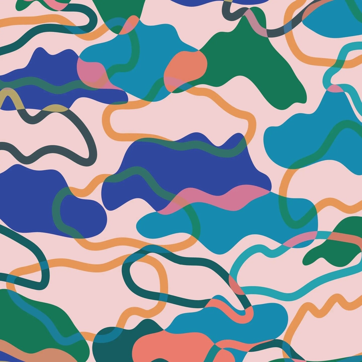 Colorful Pop Camo Gift Wrap