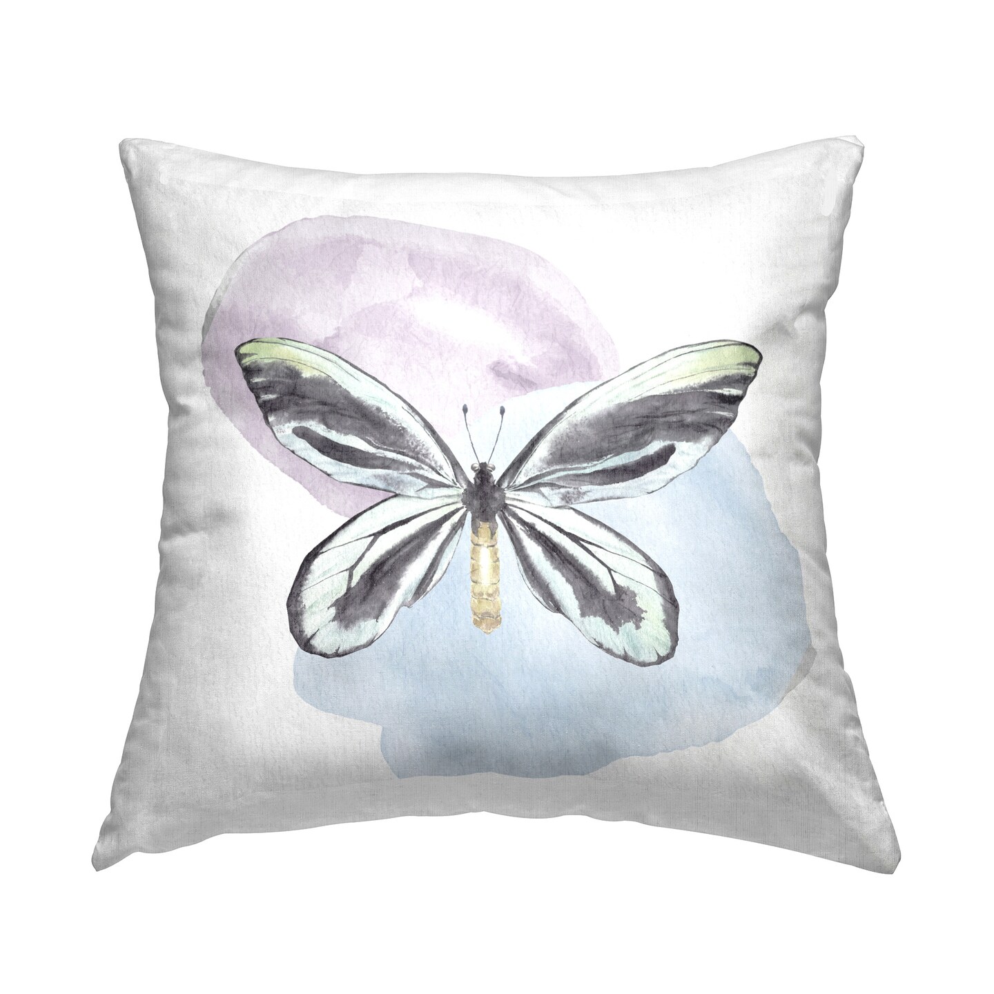 Pastel Dragonfly Shapes Design by Kim Allen Throw Pillow 