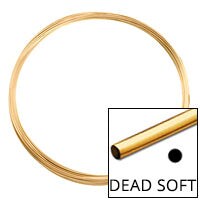JewelrySupply Round Wire 24 Gauge Dead Soft Gold Filled (Sold by The Foot)