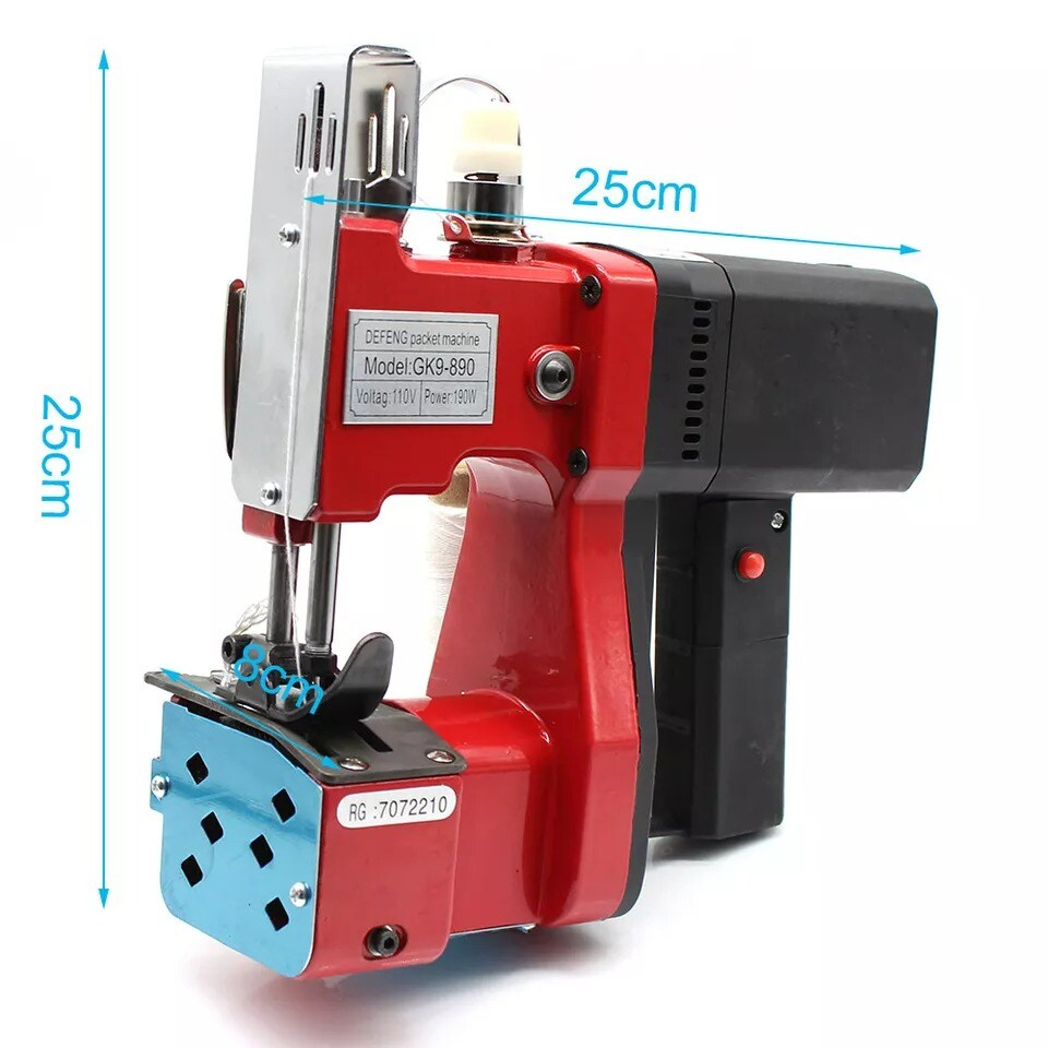 Handheld Industrial Electric Bag Stitching Closer Sewing Machine 15000 rpm 110v