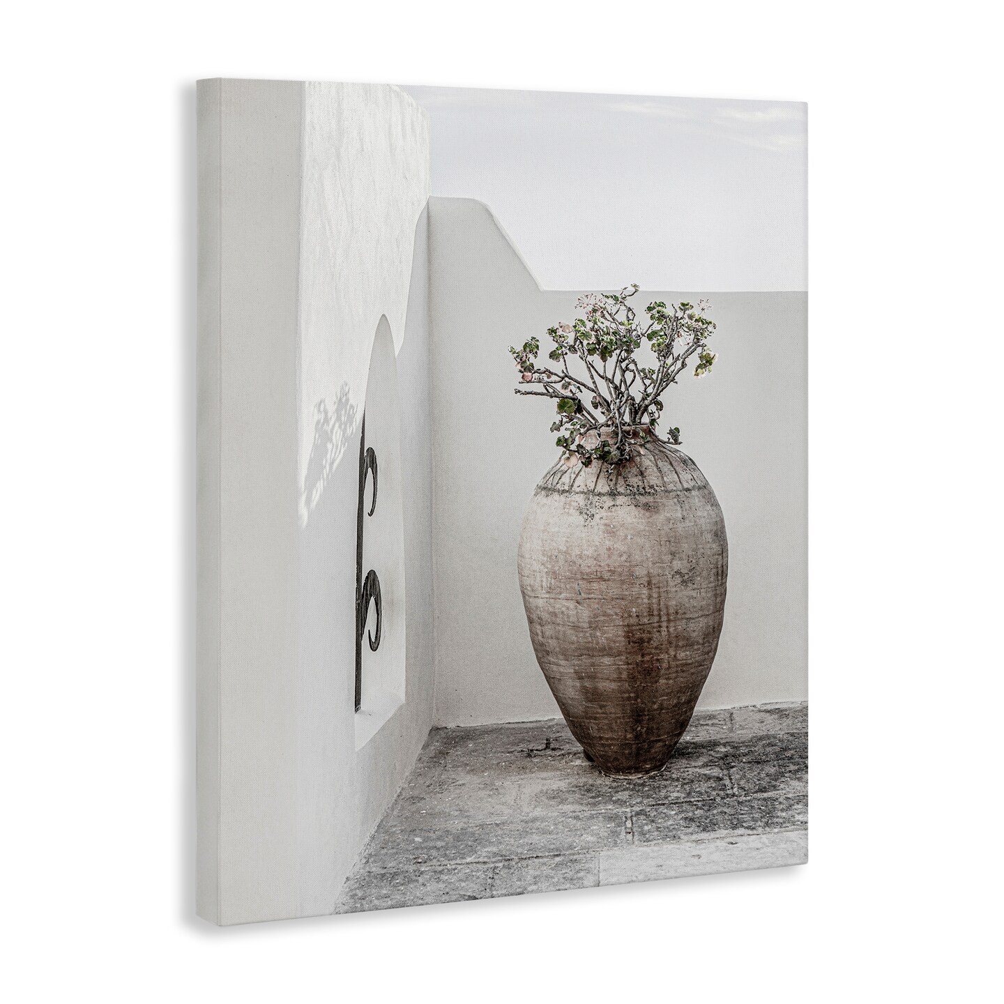 Stupell Industries Flower Vase with Architecture Canvas Wall Art Design by Incado