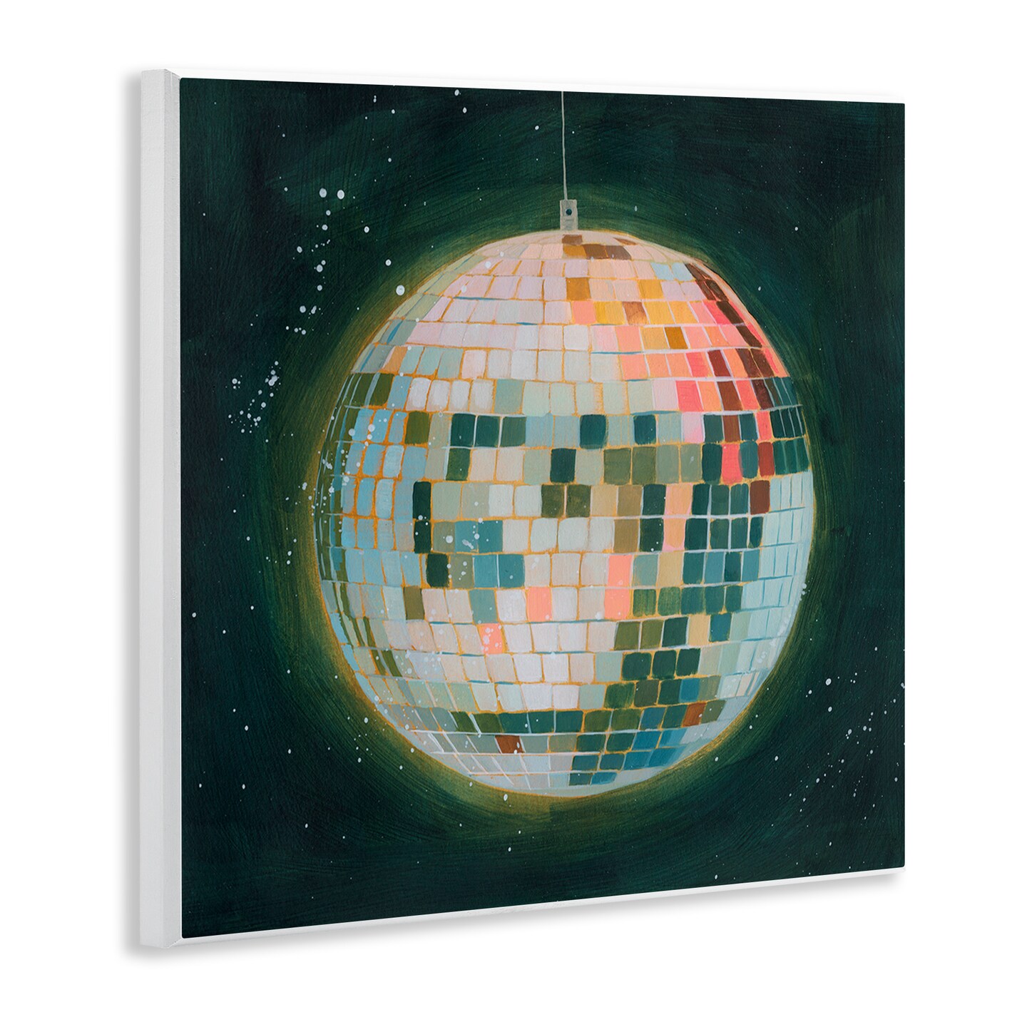 Stupell Industries Disco Ball in Space Wall Plaque Art Design by Grace Popp