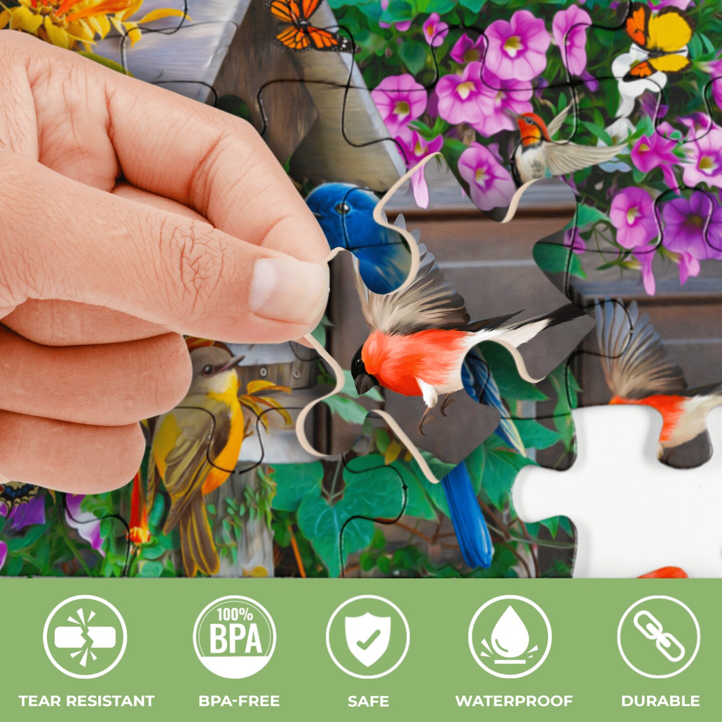 35 Piece Dementia Puzzles for Elderly | Birds, Steeds and Old City