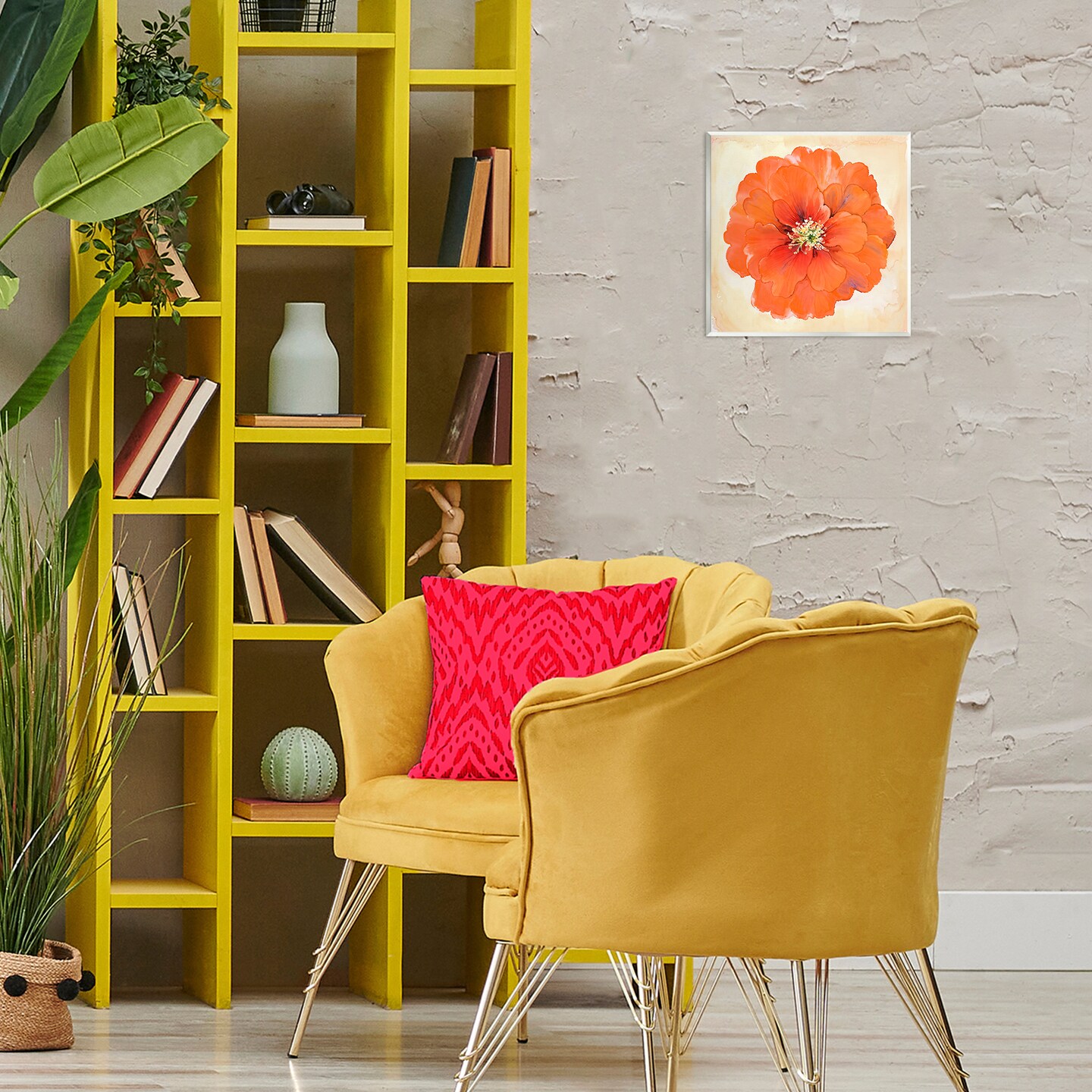 Stupell Industries Mixed Media Flowers Wall Plaque Art Design by Christine Zalewski