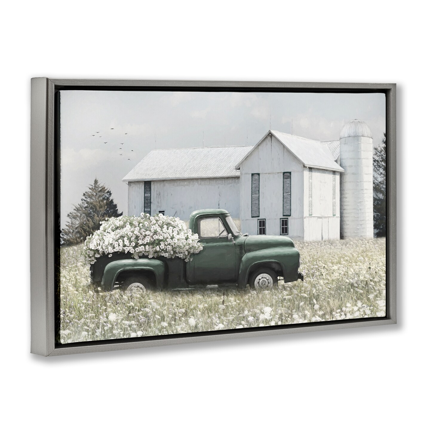 Stupell Industries Rustic Barn & Truck Framed Floater Canvas Wall Art Design by Lori Deiter