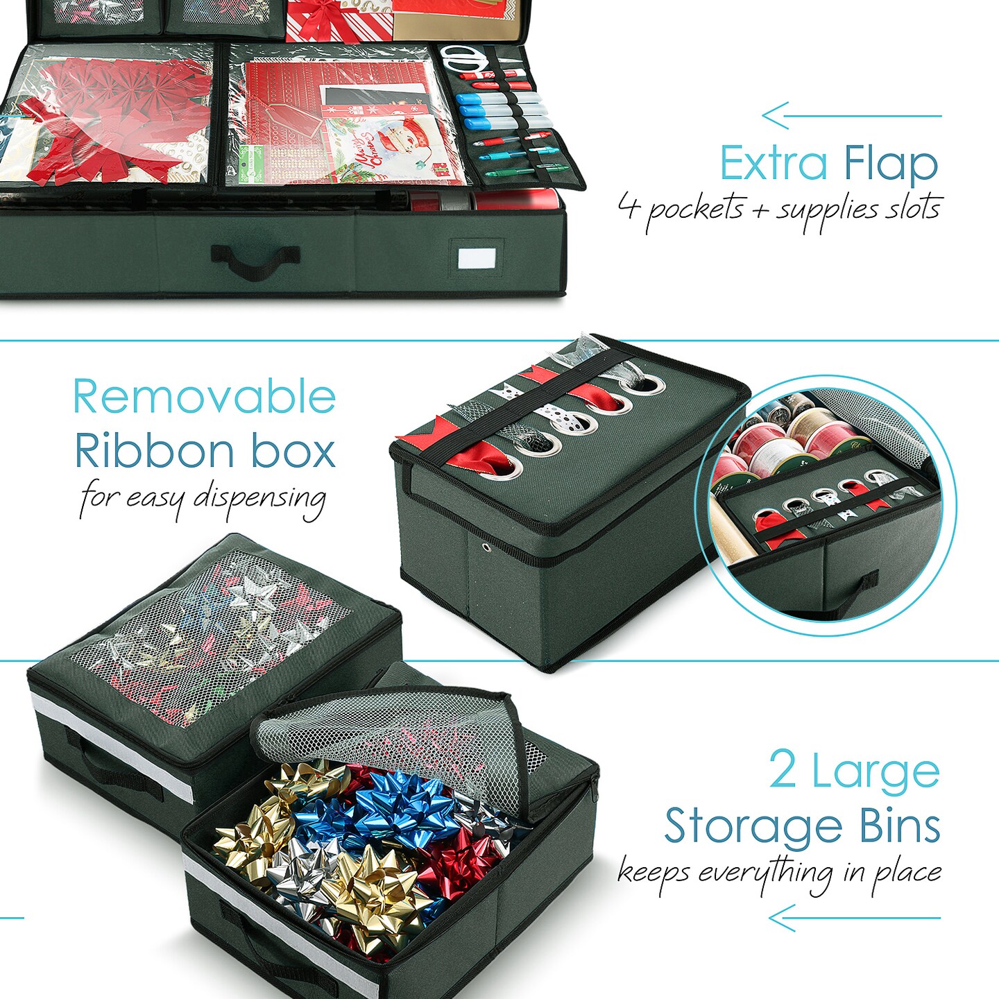 Hearth &#x26; Harbor Wrapping Paper Storage Container