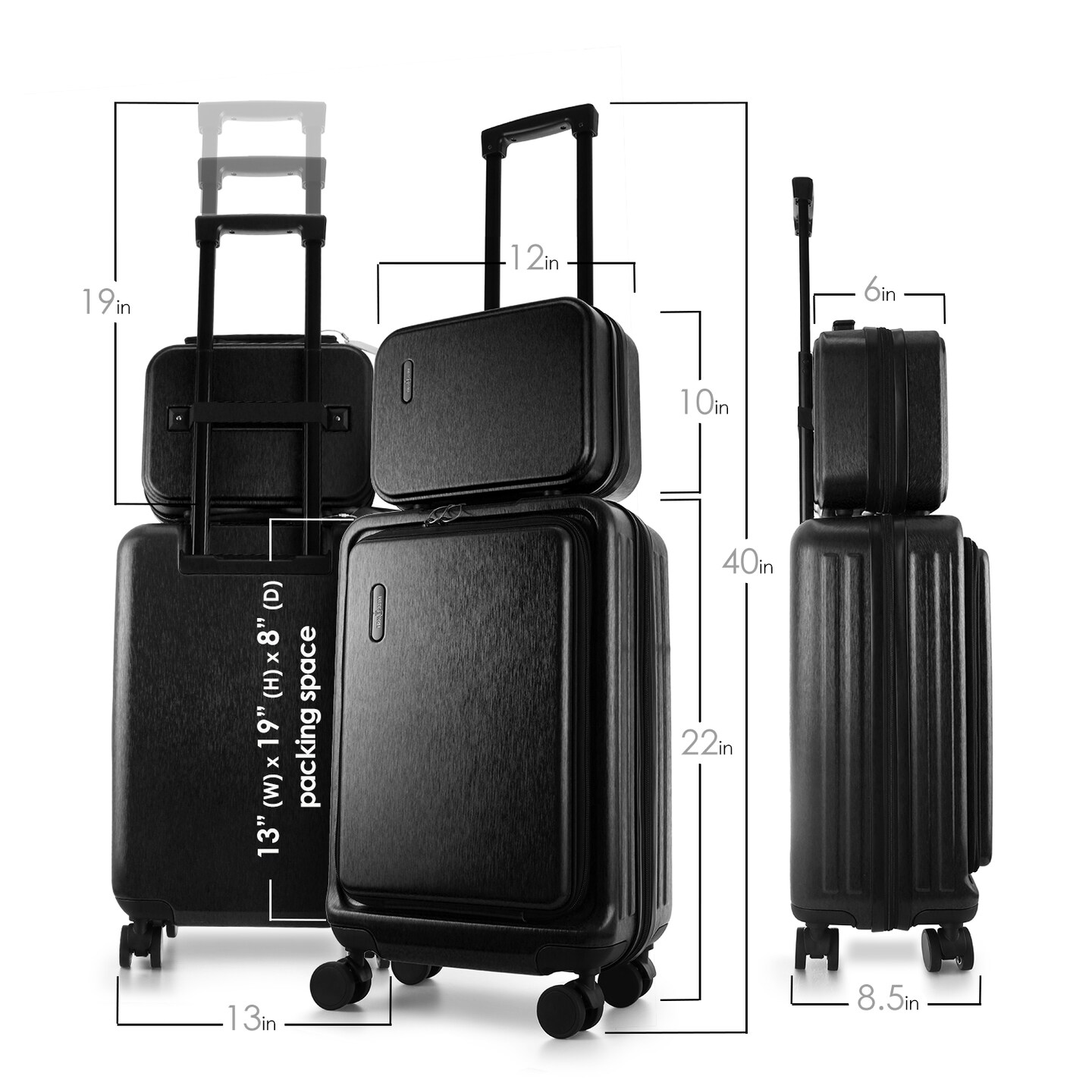 TravelArim 20 Inch Carry On Luggage with Luggage Scale