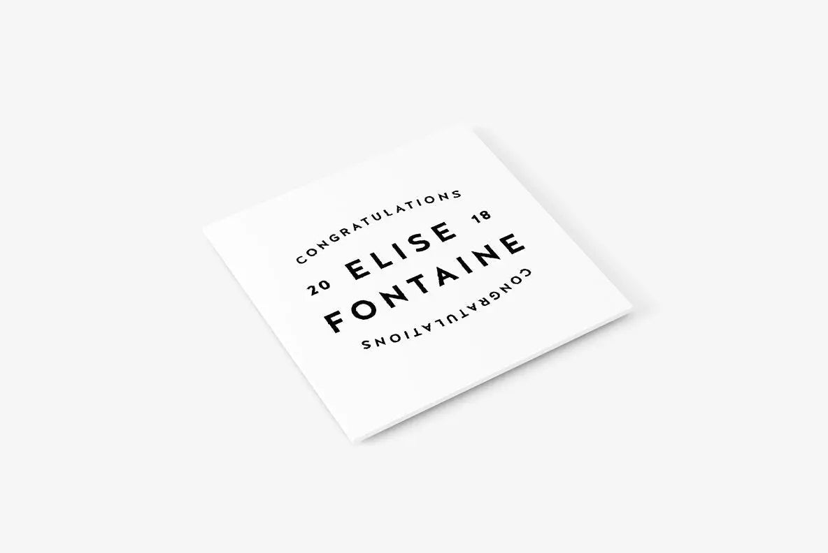 Type Stamp No. 5, Rubber Stamp, Custom