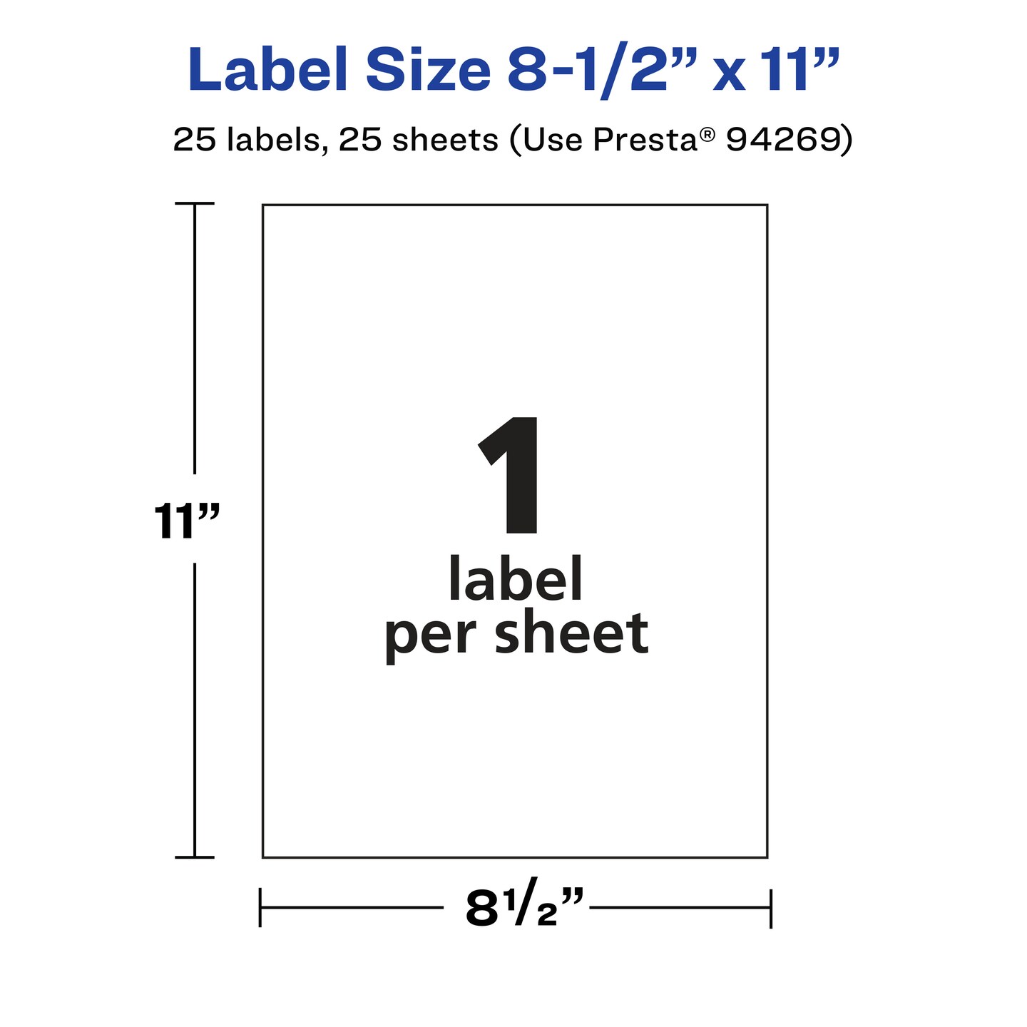 Avery Matte Clear Sticker Paper,  8-1/2&#x22; x 11&#x22; Rectangle
