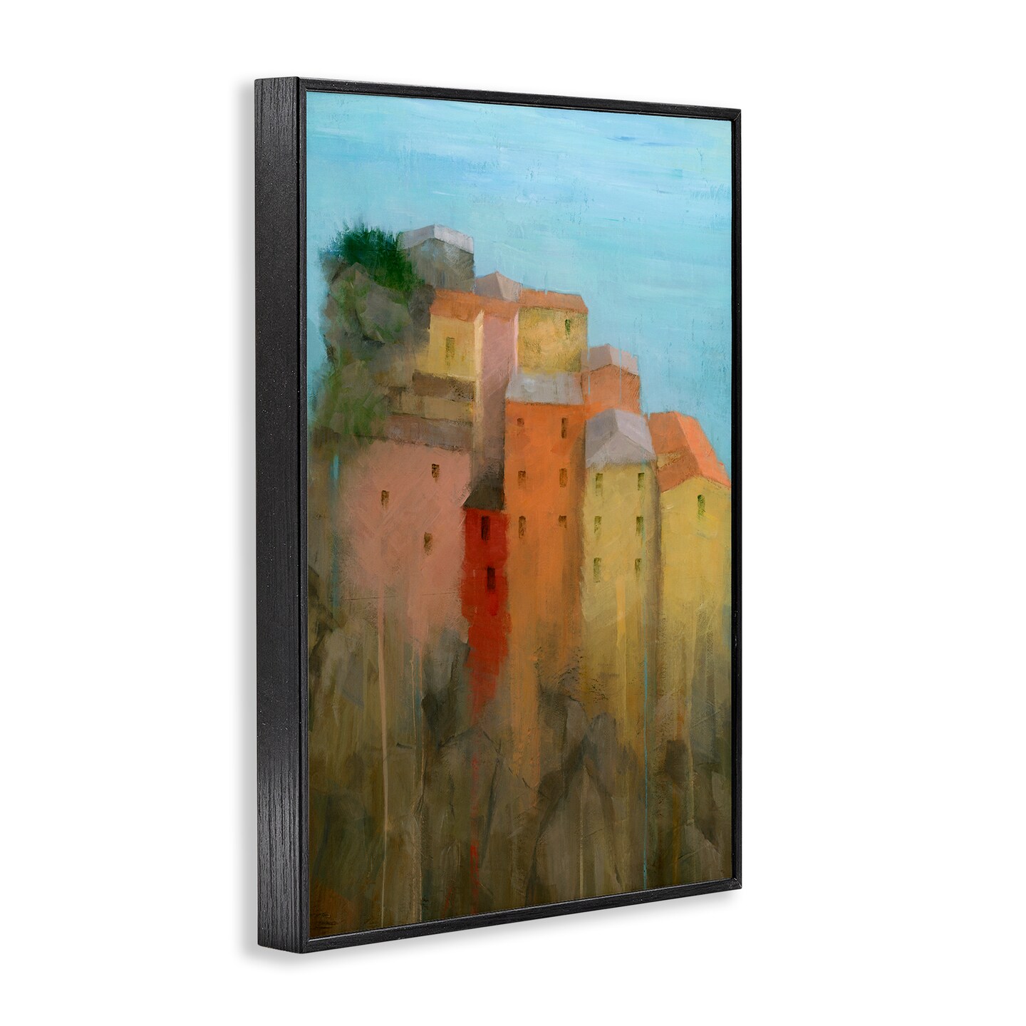 Stupell Industries Tall Seaside Architecture Framed Giclee Wall Art Design by Stephen Mitchell