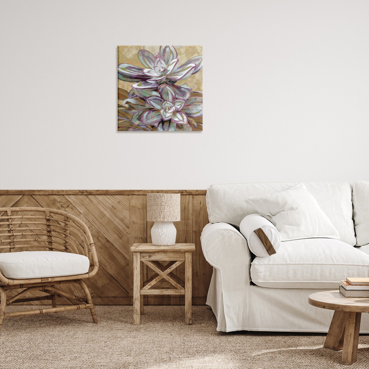 Stupell Industries Rustic Desert Succulents Canvas Wall Art Design by Lindsay Benson