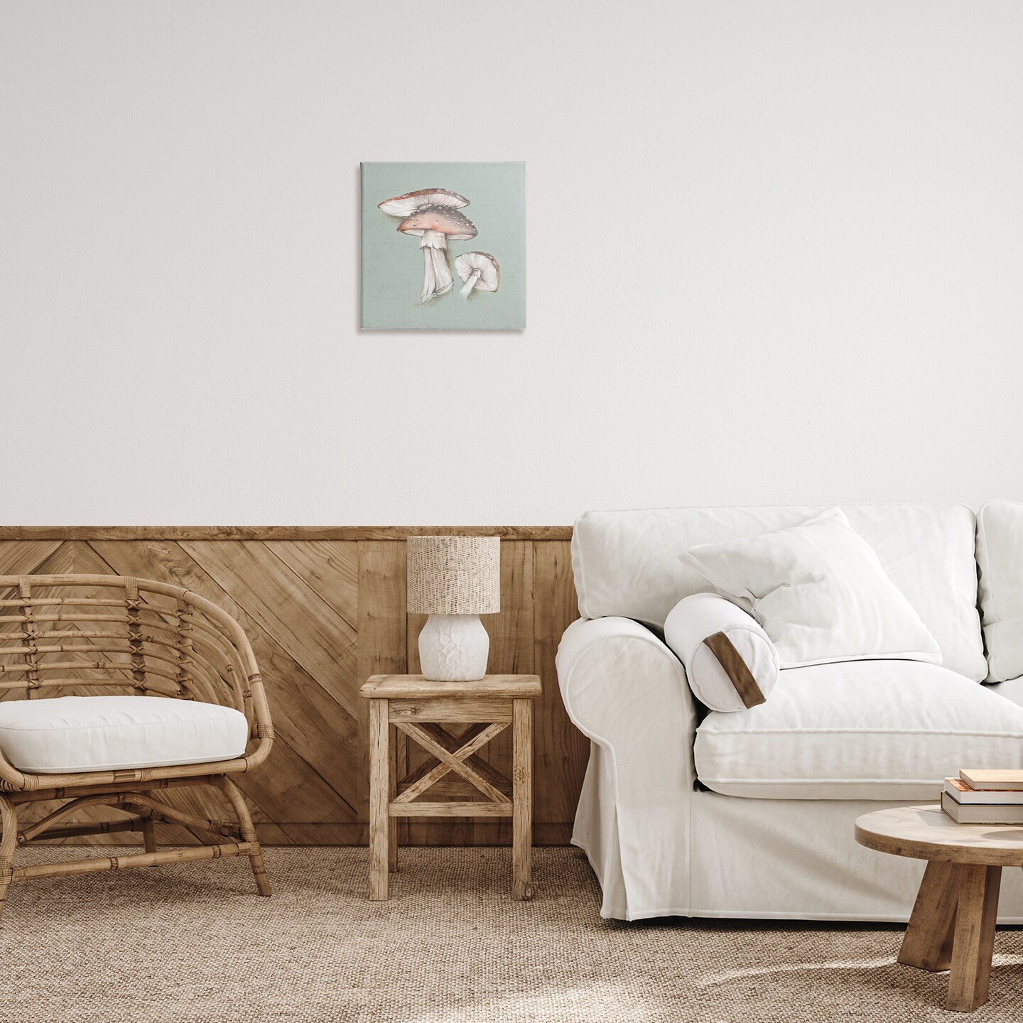 Stupell Industries Mushroom Bunch Drawing Canvas Wall Art Design by Eli Jones