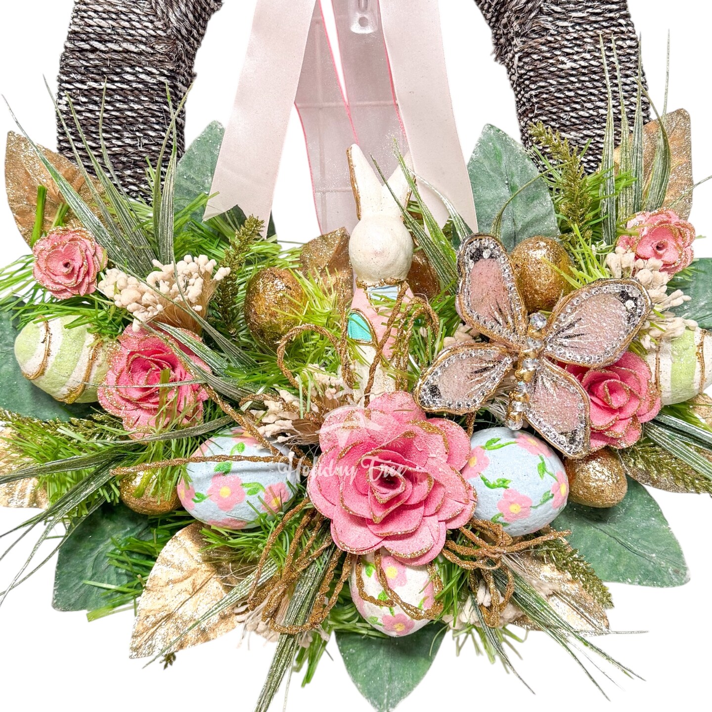 Easter Joy Oval Wreath