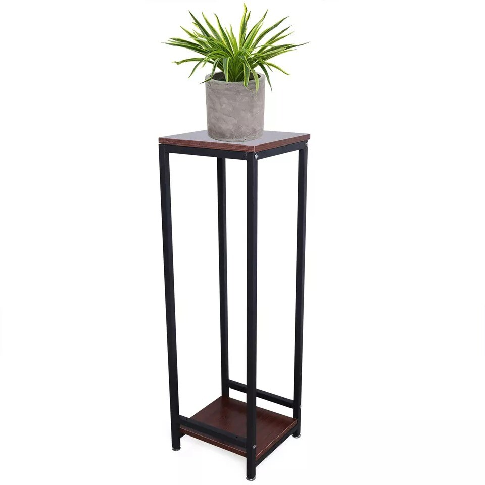 Yard Flower Pot Holder Indoor/Outdoor 37.4 inch Metal Plant Stand Tall Pedestal