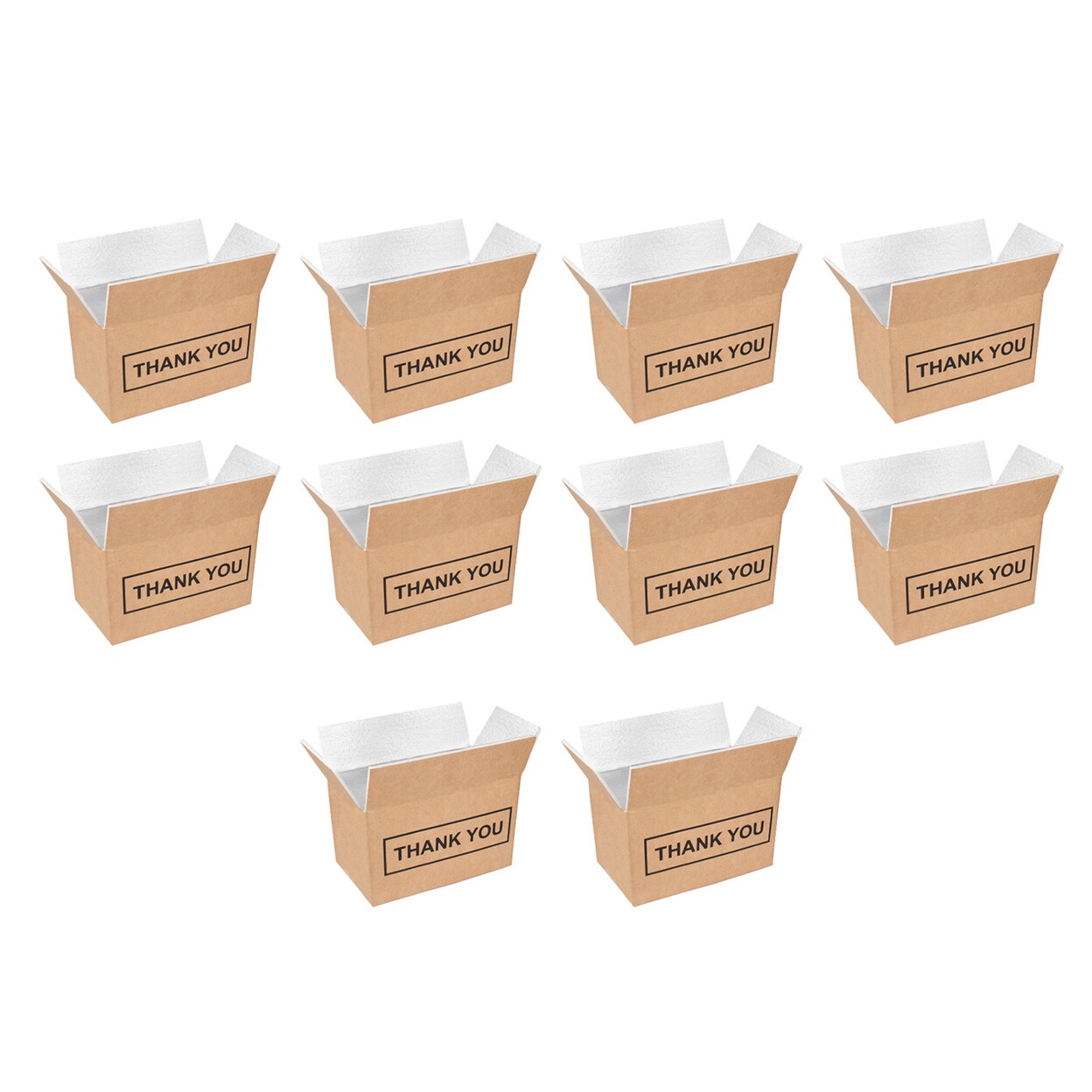 Chill Insulated Shipping Boxes With Aluminum Foil Liner Cold Shipping Boxes Mailing Boxes Food Delivery Carton Box