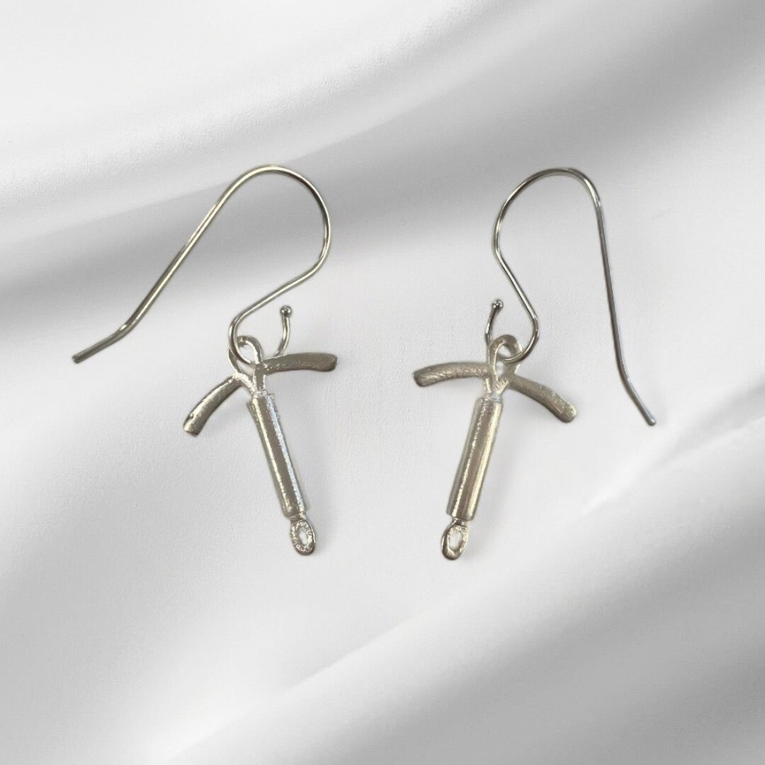 Sterling silver stocking earrings Sterling silver stocking earrings